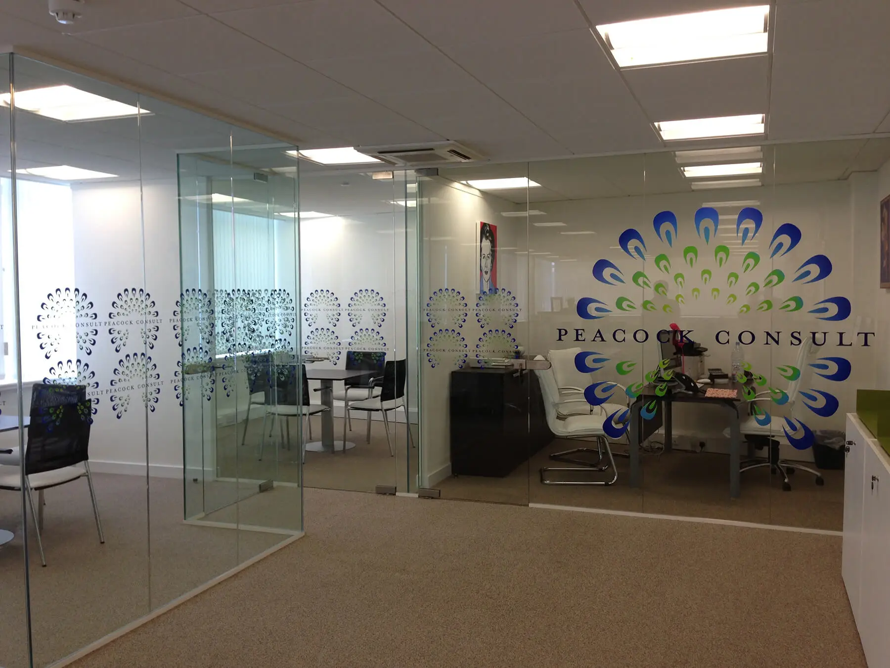 Corinthian House office with designer glass partitions