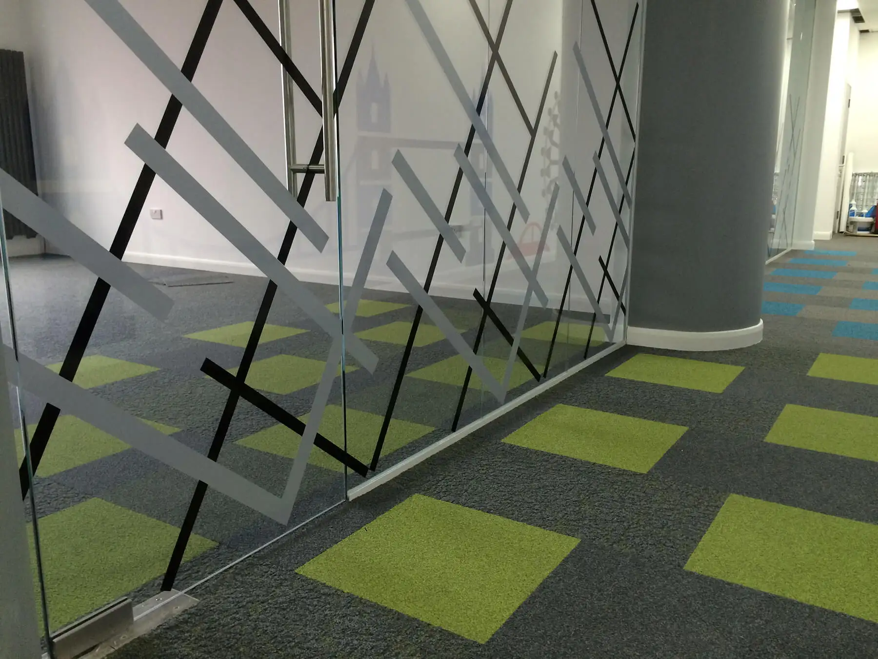 Designer flooring in work space