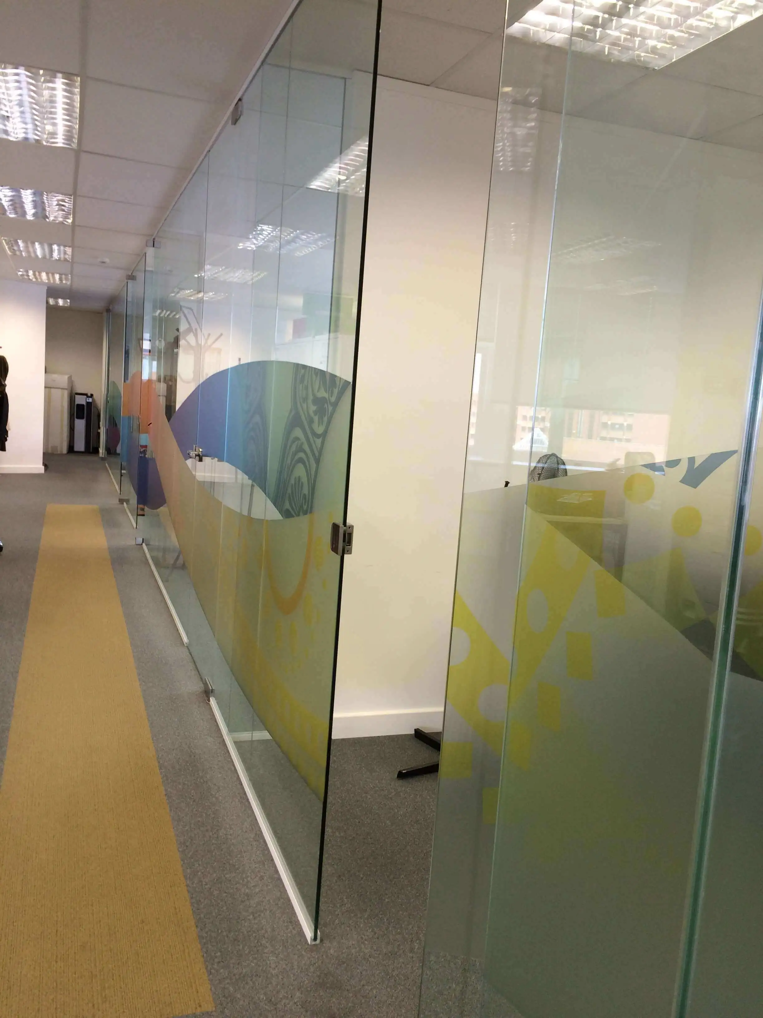Designer Manifestation on office glass partitions walls