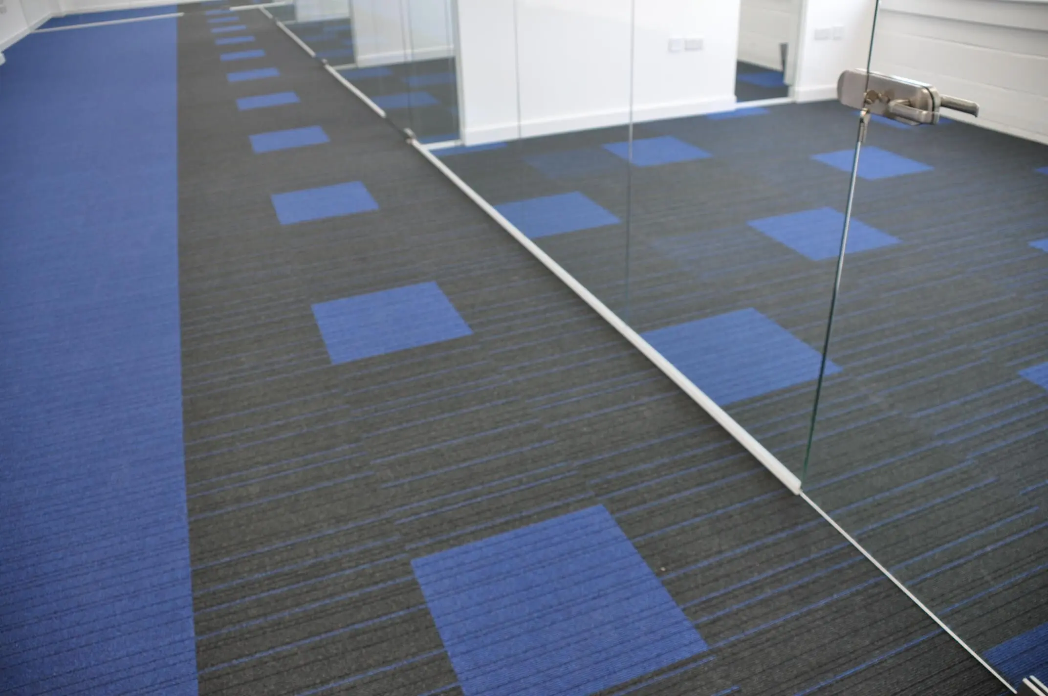 Designer flooring in large office space