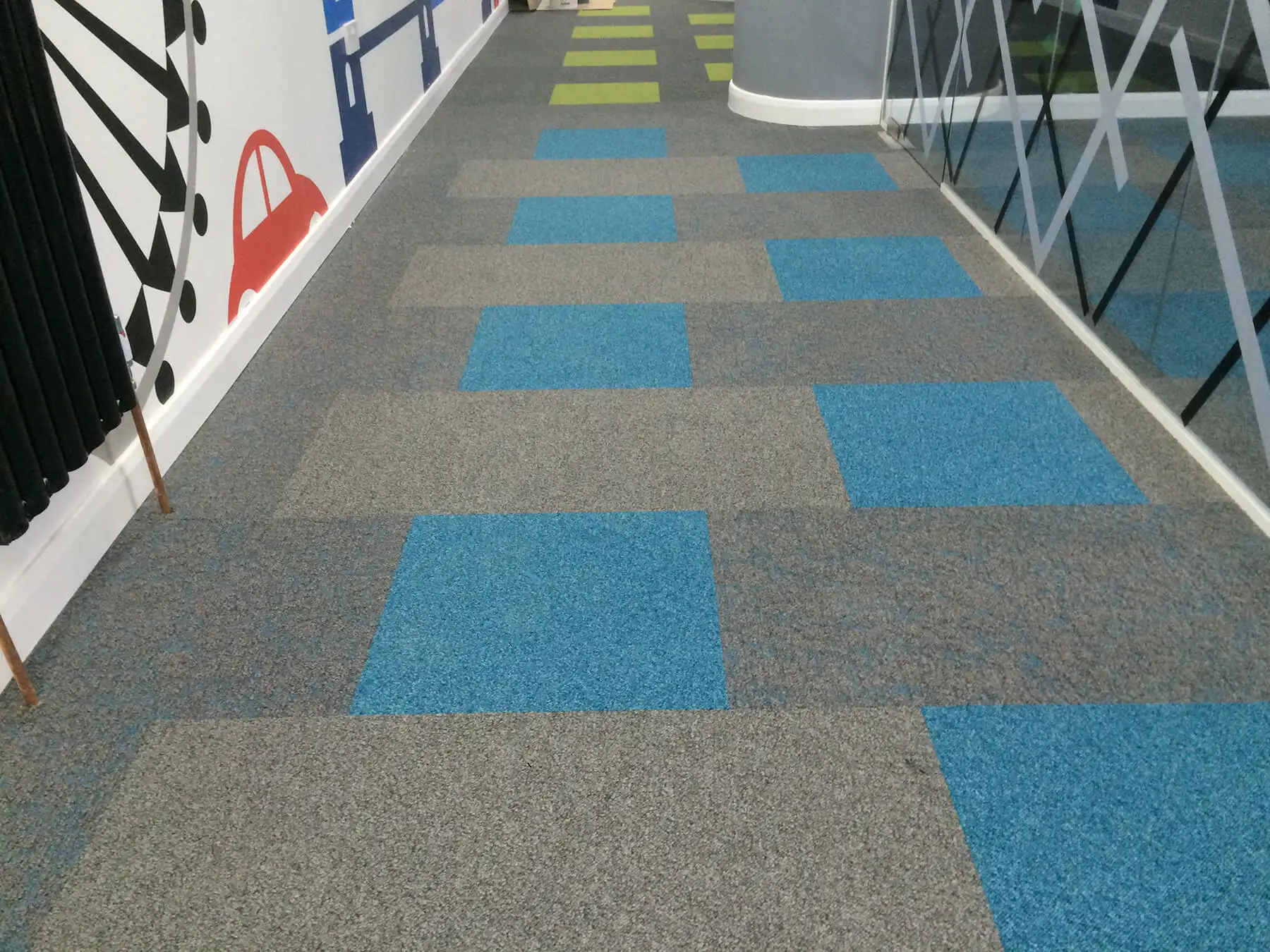 Designer flooring in office