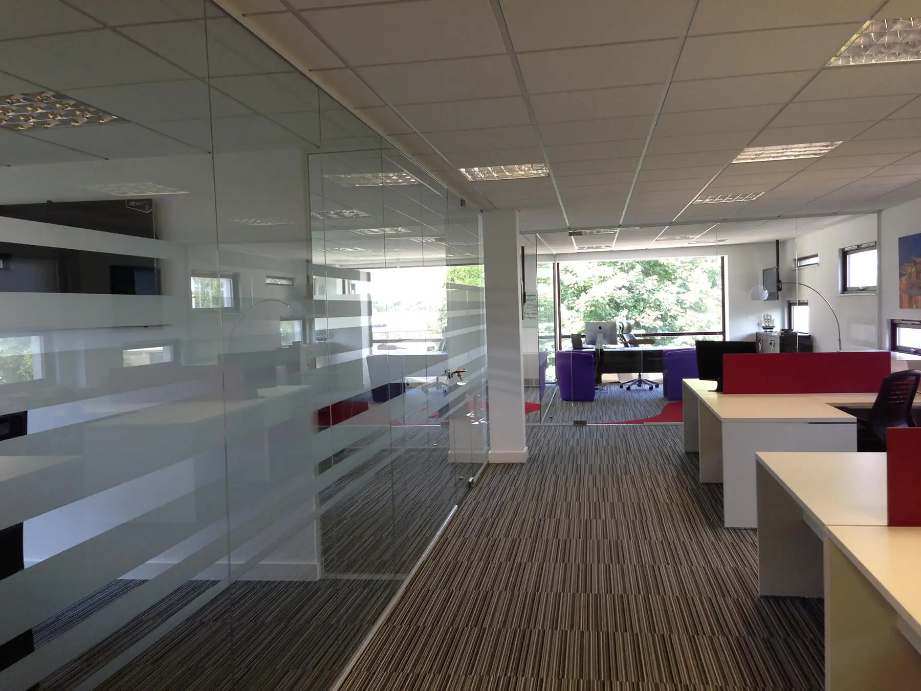 Executive meeting and co working space with glass partitioning