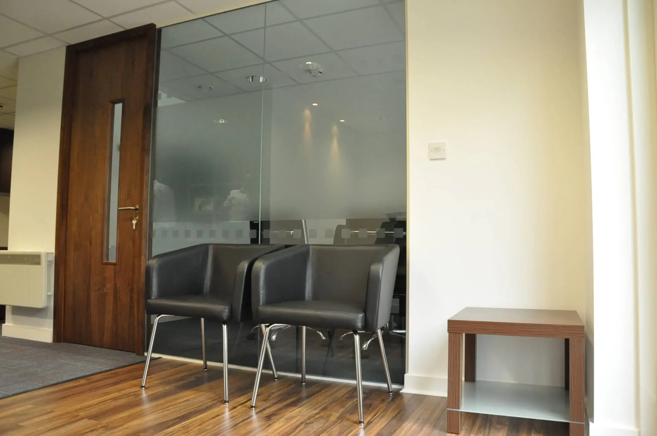 RS Global Office with glass partitions with solid doors