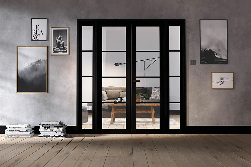 Room dividers with black frame